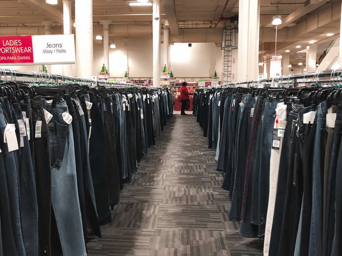 There were tons of jeans ...