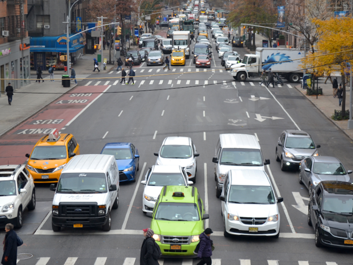 By the end of the ride, we were hovering right above Midtown traffic.