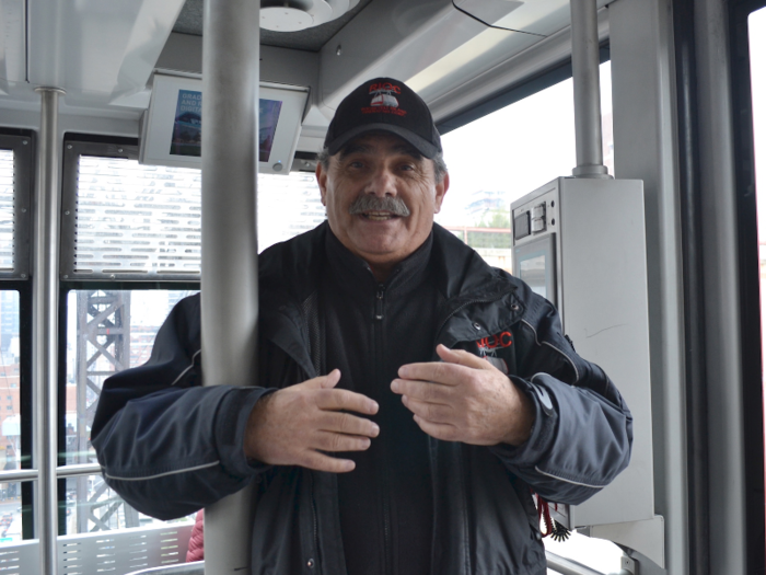 He told me the best part of his job is meeting interesting people and getting to know the regular commuters. He