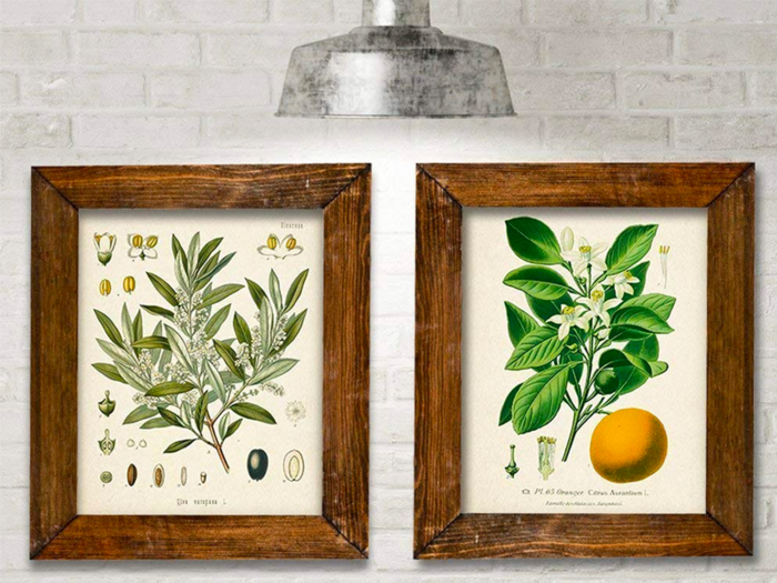 Beautiful prints to hang in their kitchen or dining room