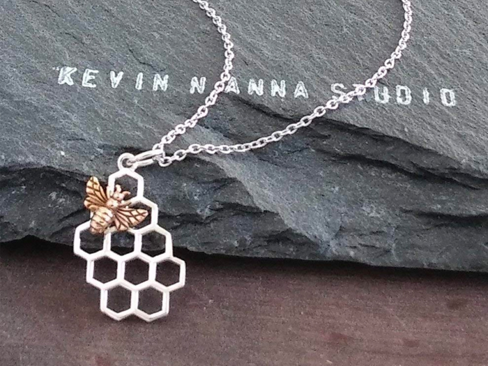 A necklace for honey or bee enthusiasts