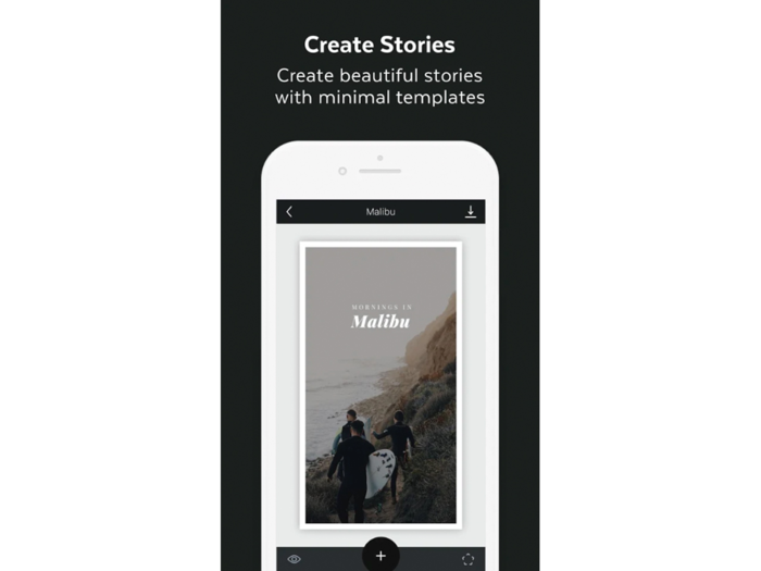 Unfold, an app for creating minimalist story collages.