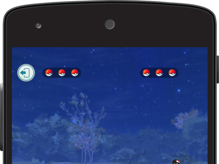 But you might notice that this looks a little different from the regular Pokémon Go battle screen. That