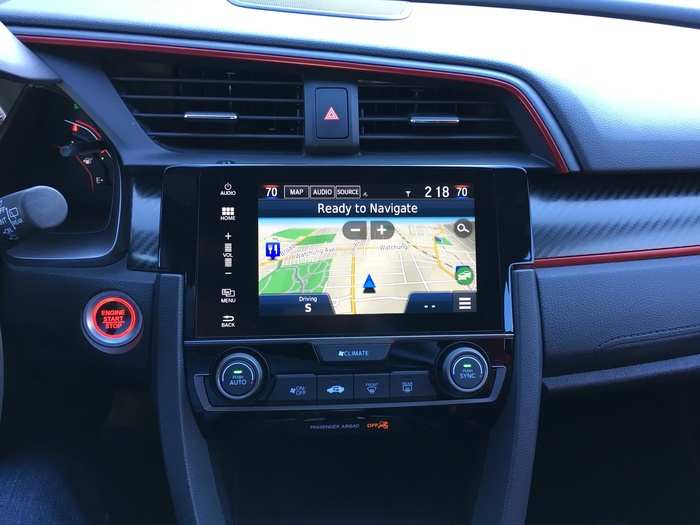 The system does come equipped with a built-in navigation system.