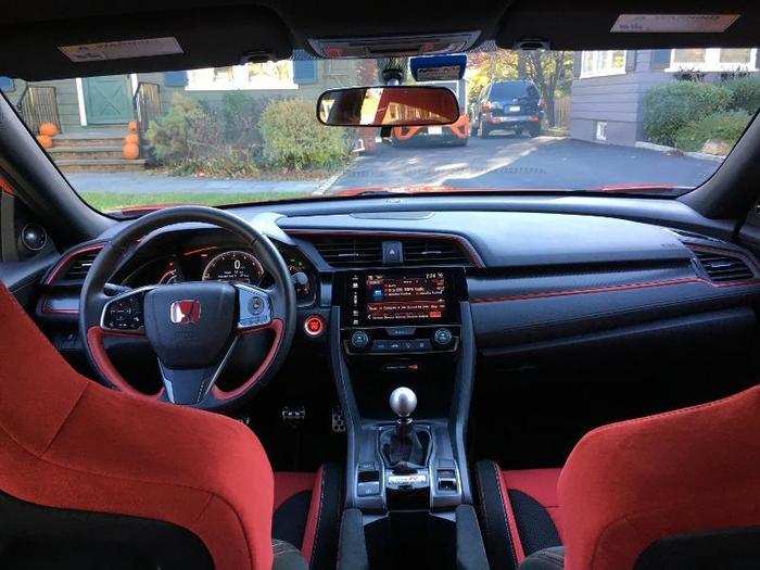 Inside the Type R is part practical Civic and part speed machine.