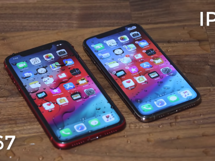 Both phones will survive just fine in the rain, but the iPhone XS is slightly more water resistant than the iPhone XR.