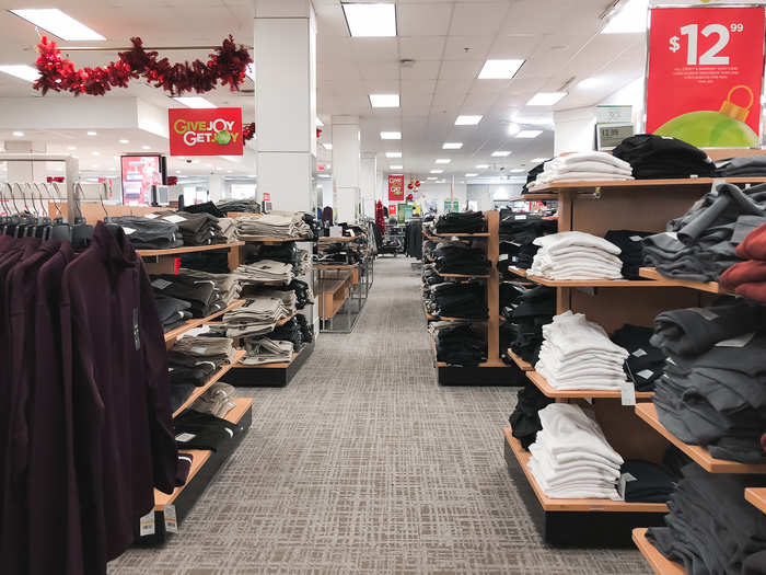 The menswear department took up a little less than half of the first floor. Everything was very neat and organized throughout the store, and it never felt cluttered.