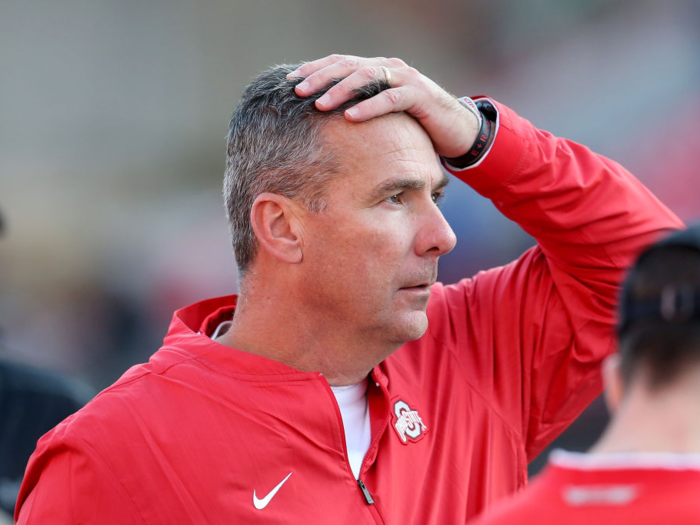 But before the start of the 2018 season, Meyer faced controversy and was subsequently suspended for three games over his mishandling of domestic violence allegations against former assistant coach Zach Smith.