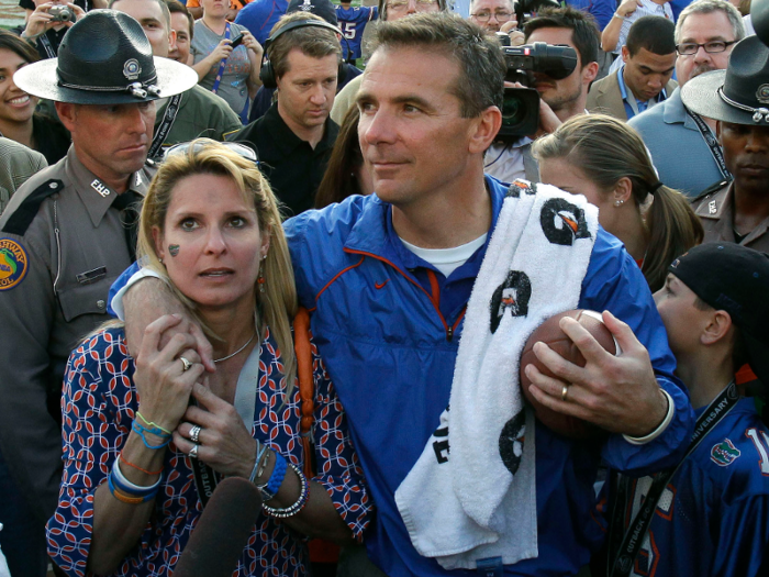 Although Meyer boasted an impressive 65-15 record in his six years at Florida, he received harsh criticism because at least 31 of his players were arrested during his tenure.