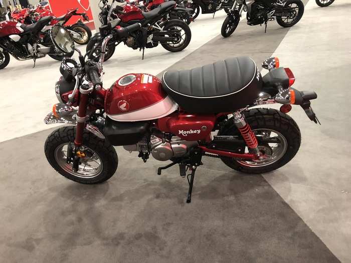 And the Honda Monkey, a design that dates to to the early 1960s, has been reintroduced.