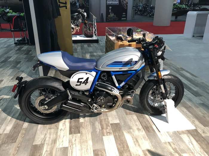 And some truly glorious bikes, such as this throwback Scrambler design.