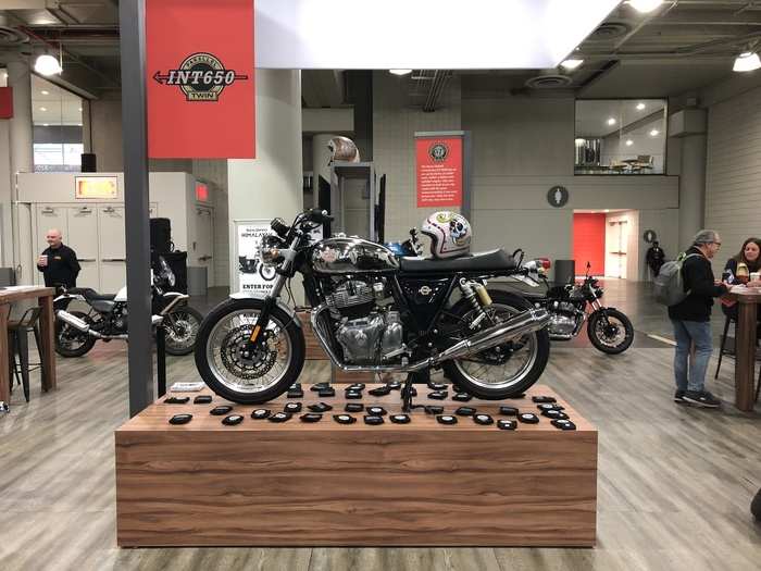 The heart of the lineup is the Int650, a relatively small-displacement bike by the standards of Harley, Indian, Ducati, and Triumph.