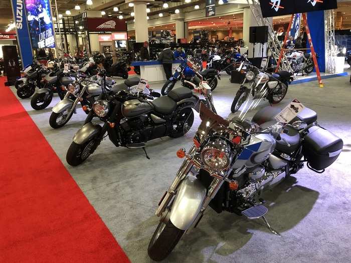 It is a sea of two-wheelers, from all the major manufacturers.