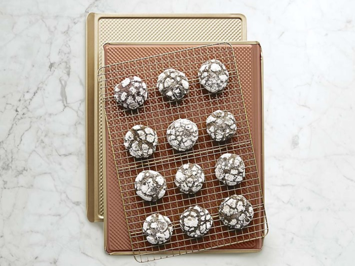 A baking sheet set for the cookie fiend