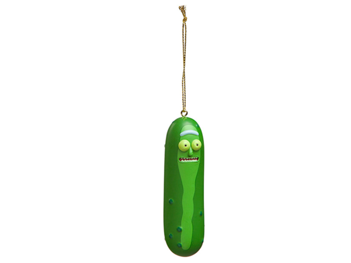 Their very own Pickle Rick to hang on the Christmas tree