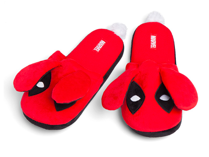 Fuzzy slippers as playful as the anti-hero himself