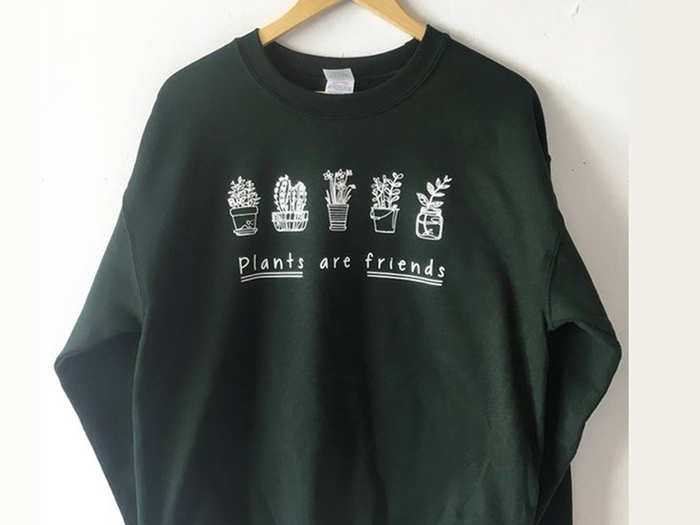 A cozy sweatshirt for the green thumb