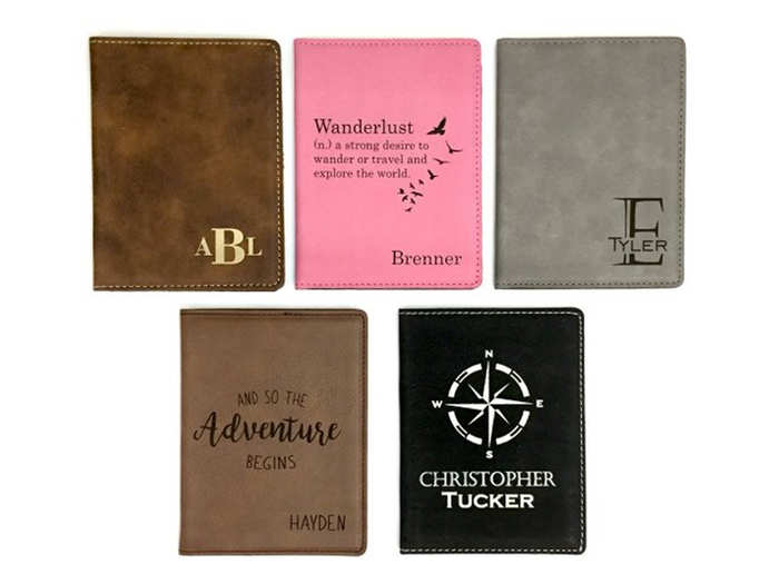 A personalized passport holder