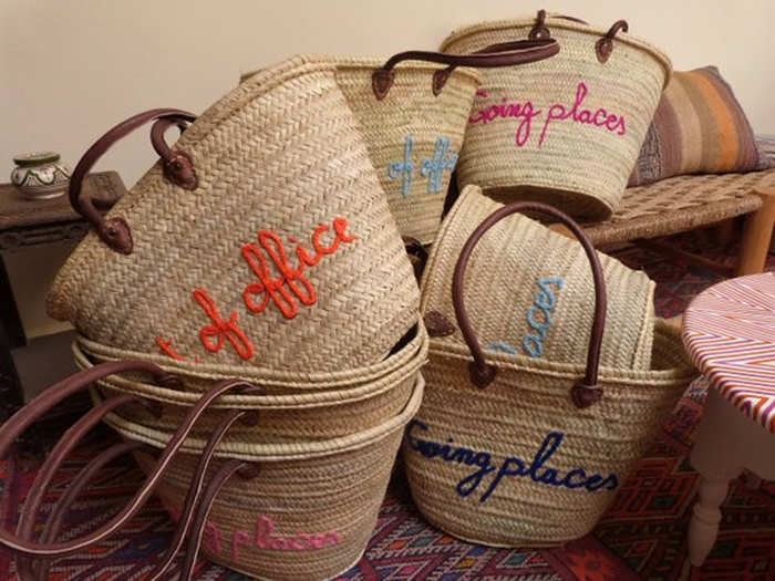 A straw bag for their winter vacation