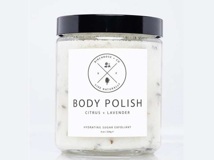 A revitalizing body polish