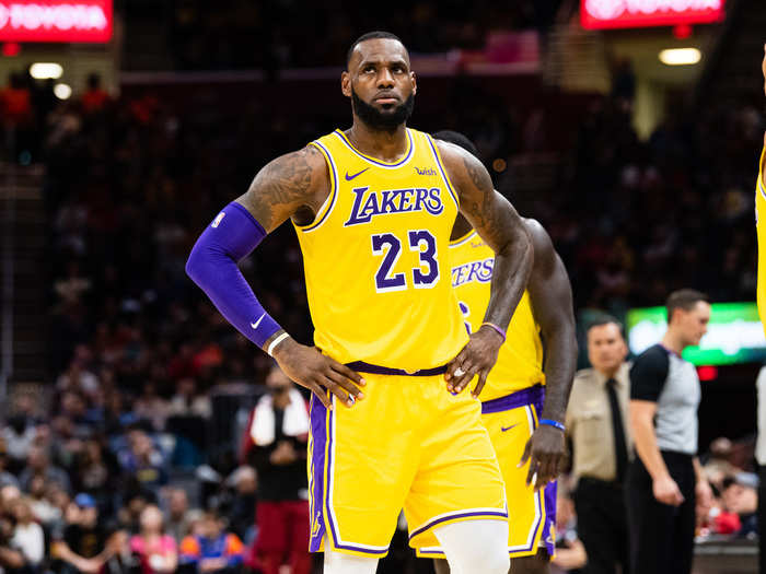 2t. LeBron James, Los Angeles Lakers — $35.7 million