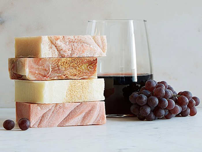 Handmade wine soaps