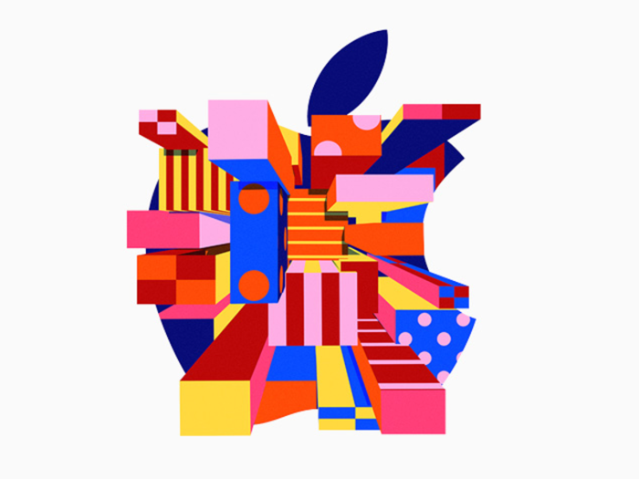 Apple reimagined its iconic logo in dozens of ways for its upcoming iPad event - here are all of the creative and cool designs