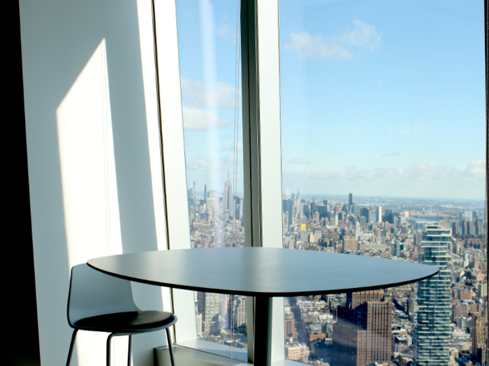 Current tenants can also rent the vacant offices for events. Barowitz pointed out the expansive floor space, lack of disrupting columns, and abundance of natural light. And again, the unbeatable views.