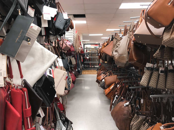 There were tons of designer handbags for under $50 as well.