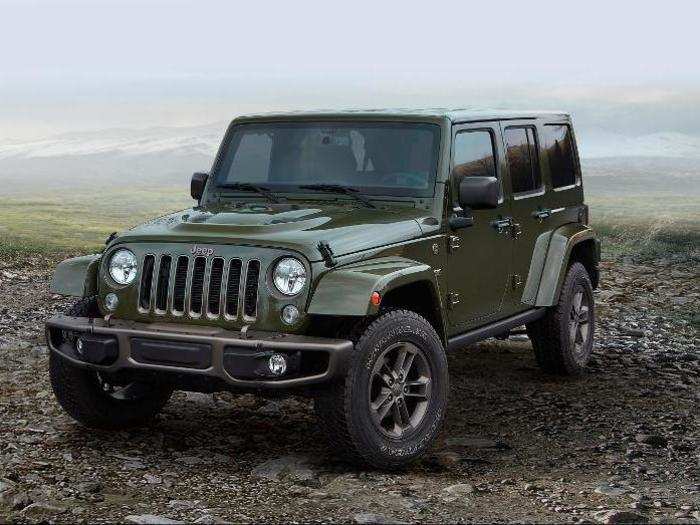  1. Jeep Wrangler Unlimited - Average 5-year Depreciation: 27.3% 