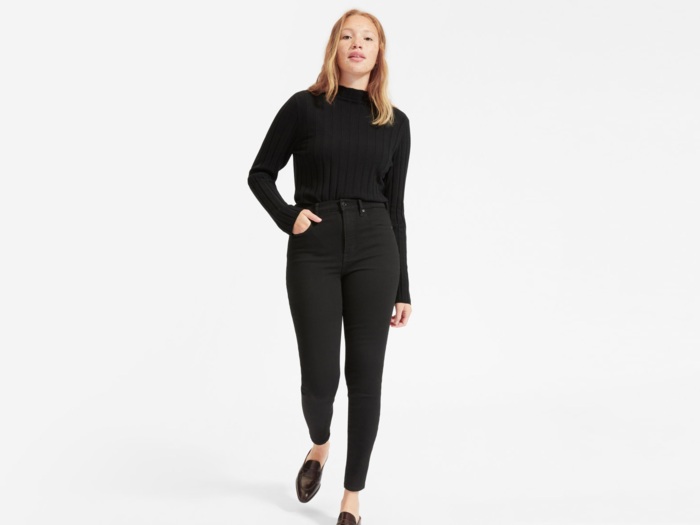 $70 Everlane jeans that sculpt the legs and never bag out