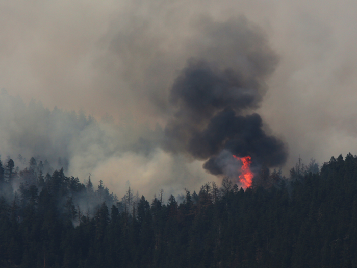 Wildfires also set records in Canada