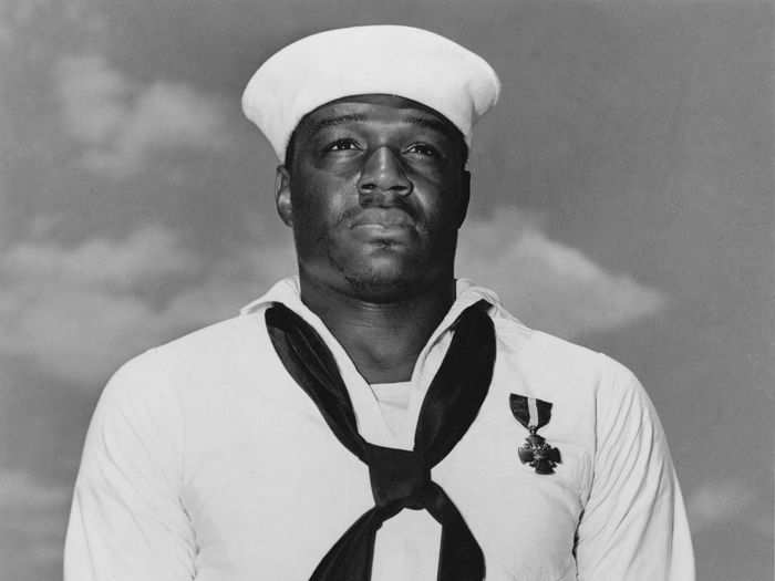 2. Doris Miller, who fired a machine gun at attacking fighters.