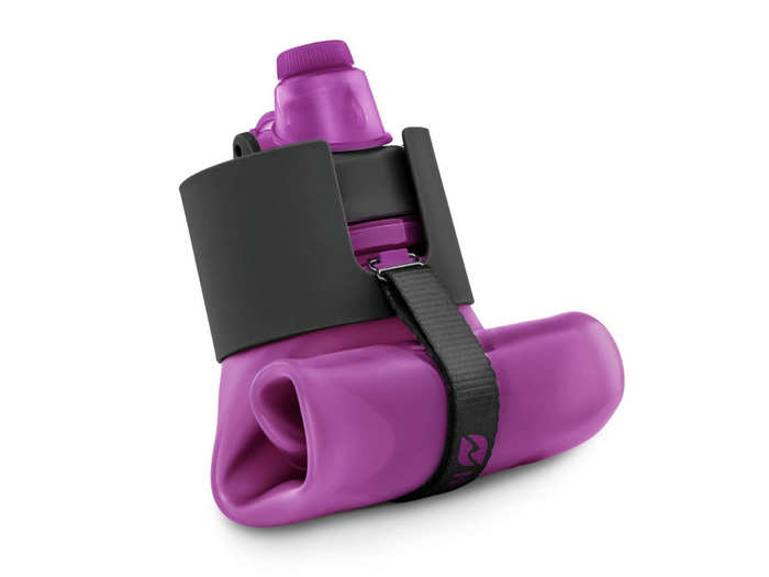 A collapsible water bottle that