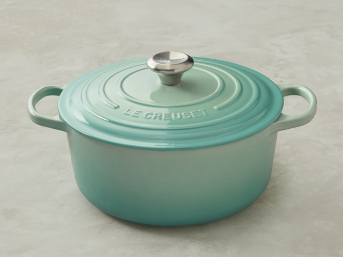 A Le Creuset Dutch oven