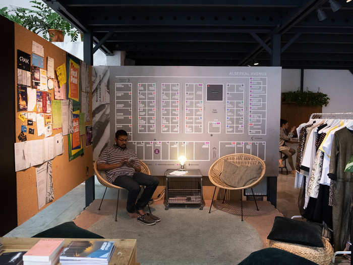The A4 Space, as its called, is fully supported by the Al Serkal Family and is a free co-working space, with Wi-Fi and a curated book collection that you can thumb through.