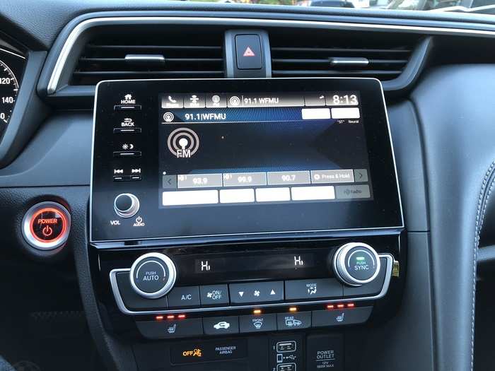 The 10-speaker premium audio system is included for the Touring trim level. It sounds very good.