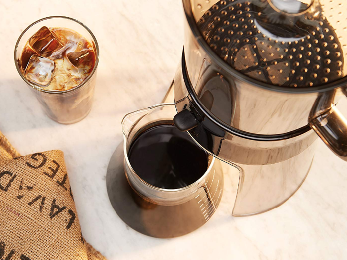 A cold brew coffee maker for her mornings