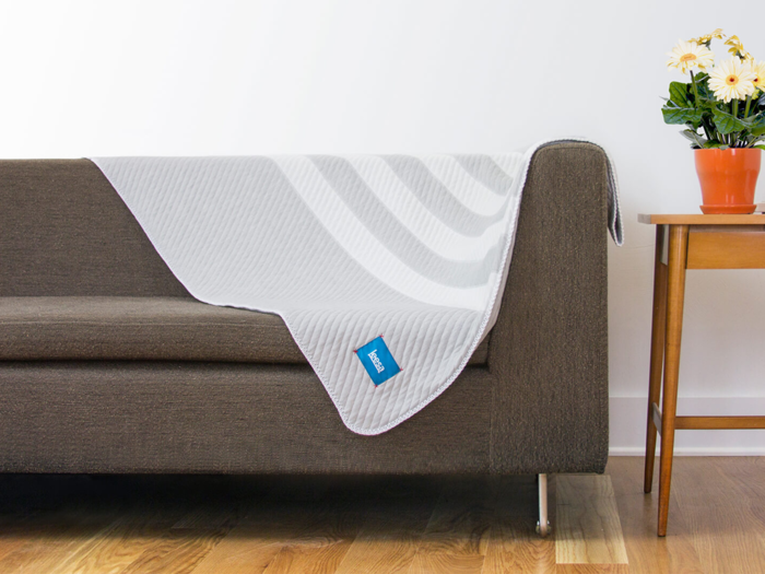 A blanket from a mattress startup