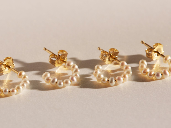 A fresh take on classic pearl earrings