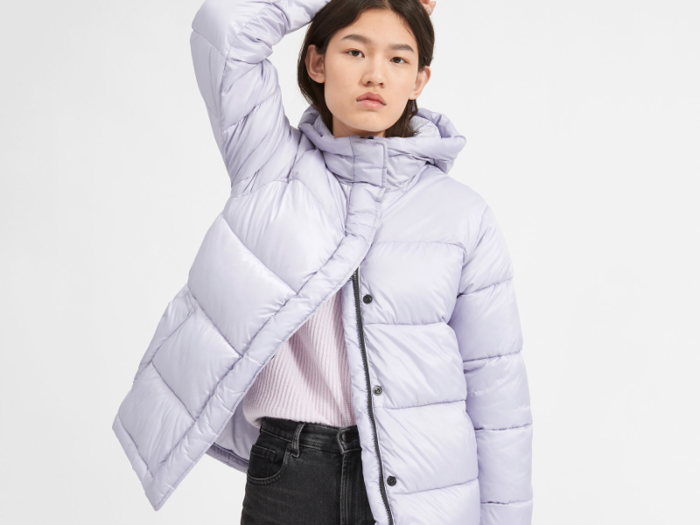 A trendy and warm puffer jacket