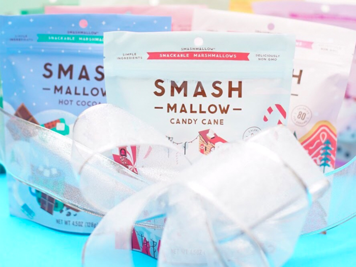 A pack of artisan marshmallows for their hot cocoa