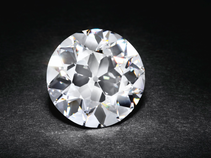 An old European-cut D color, internally flawless diamond ring of 15.19 carats sold for $1.69 million.