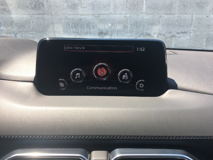 The centerpiece of the front dash is a 7-inch touchscreen running the company