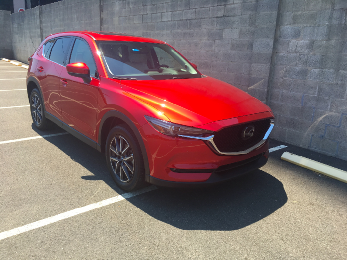 The CX-5 features Mazda