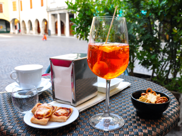 1. Aperol Spritzes