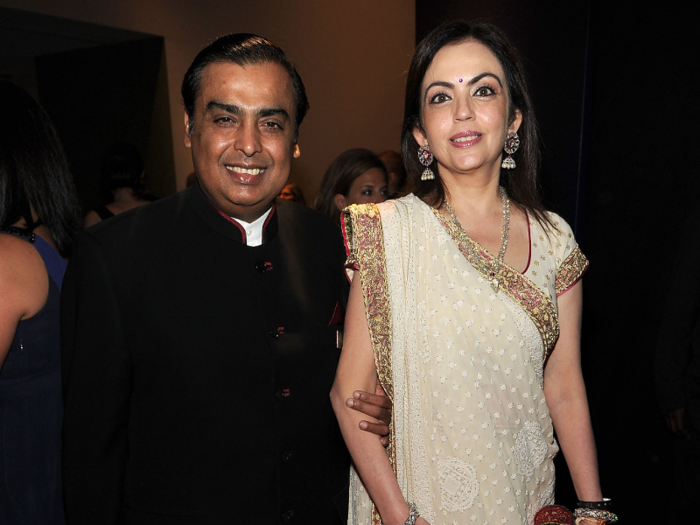 7. The Ambani family