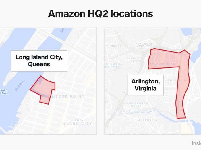 On November 17, Amazon finally revealed it will develop its HQ2 in both Arlington, Virginia and Long Island City, Queens. New York City offered Amazon $1.525 billion in direct tax incentives, based on the 25,000 jobs the company promised to fill in the area, while Virginia promised the company $573 million.