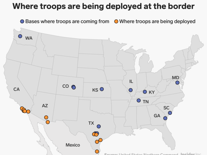 In early November, the US military sent thousands of troops from bases across ten different states to the US-Mexico border in preparation for the arrival of migrant caravans determined to enter the US.