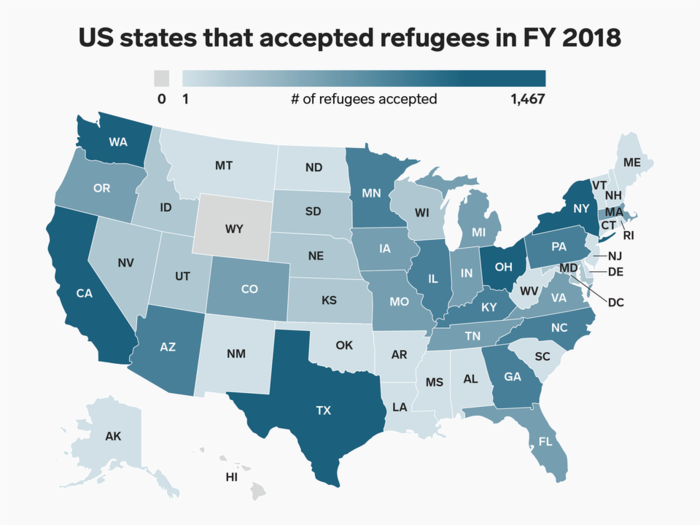 The Trump administration announced on September 17 that it would slash the number of refugees accepted into the US in fiscal year 2019 to 30,000. That